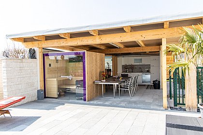 Gartenhaus mit Sauna