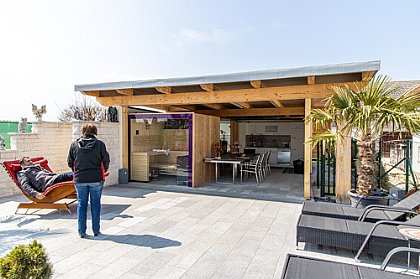 Gartenhaus mit Sauna