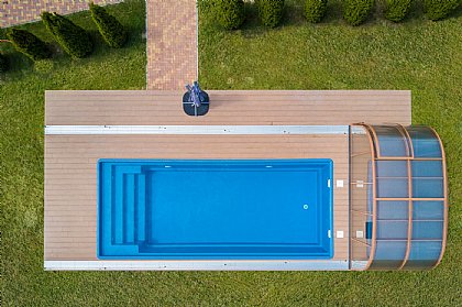 Keramikpool Aphrodite 900 Farbe 3D-Blau