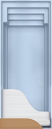 Keramikpool Aphrodite 900 mit Unterflur Rolloschacht