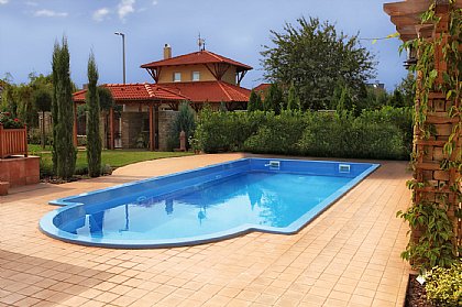 Keramikpool Aquarius 750 Farbe 3D-Blau