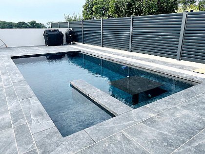 Überlaufbecken mit Touch-Elegance Folie