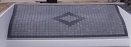 Strandeingang mit Naturstein (Granit)