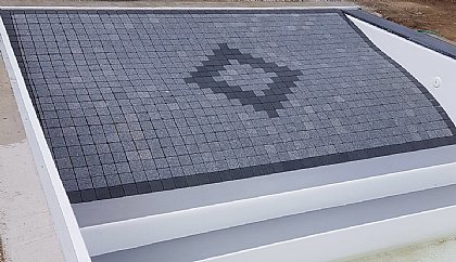 Strandeingang verlegt mit G-654 und G-603