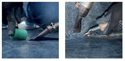 Alkor Schwimmbadfolie verlegen mit Heißluftgerät