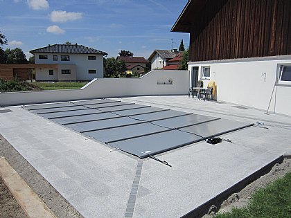 Rollabdeckung Farbe-Hellgrau