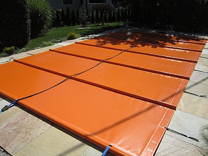 Rollabdeckung Farbe-Orange