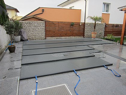 Rollabdeckung Farbe-Dunkelgrau