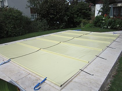 Rollabdeckung mit Winterkreuz