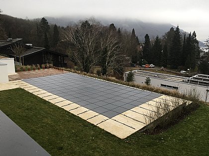 Sicherheitsnetz Farbe Grau