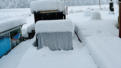 Schwimmbadheizung-Z-250 im Winter