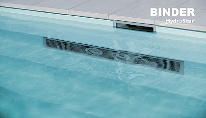 Gegenstromanlage Hydro-Star von Binder in Skimmerbecken