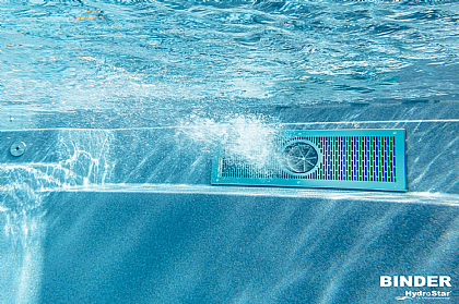 Gegenstromanlage Hydro-Star von Binder mit einer Turbinen