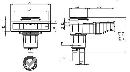 Astral Slim Skimmer Zeichnung