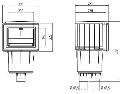 Astral NUEVO Skimmer Zeichnung