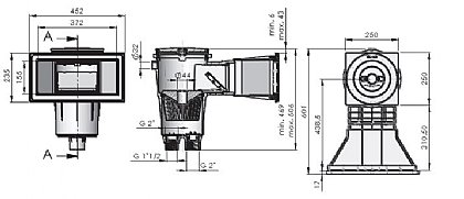 Astral Skimmer Grande 1 KS Zeichnung