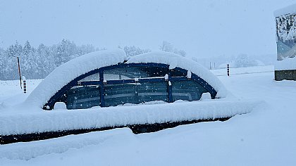 Klag Glas Überdachung Elegant-Neo im Winter
