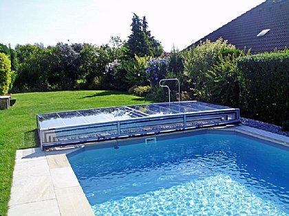 Schwimmbadüberdachung Terra offen