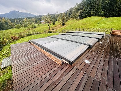 Flache-Überdachung-Terra von hinten