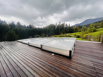 Flache Überdachung-Terra von vorne