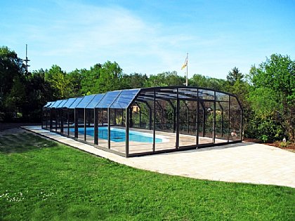 Schwimmbadüberdachung Oceanic begehbar