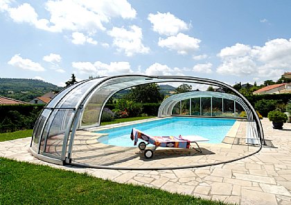 Schwimmbadüberdachung Olympic offen