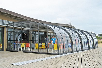 Überdachung Horeca geschlossen