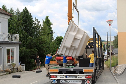 Keramikbecken Versetzen